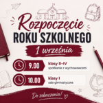 rozpoczęcie roku szkolnego